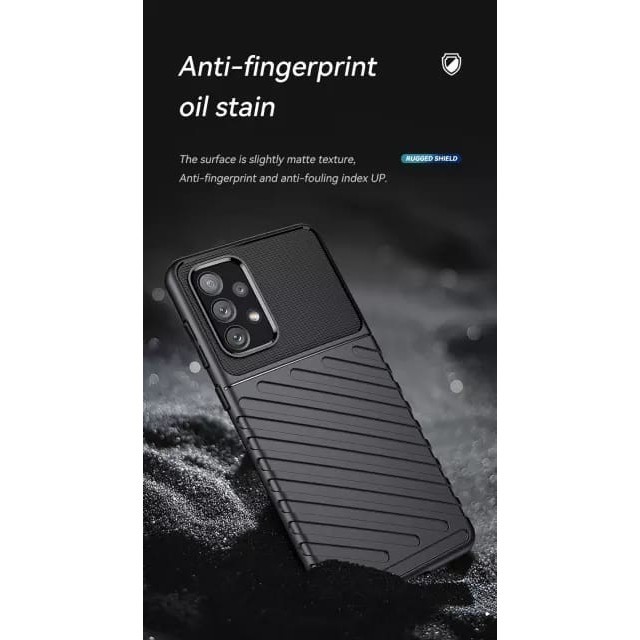 ORIGINAL CASING SAMSUNG A23 5G SOFT CASE RUGGED ARMOR THUNDER