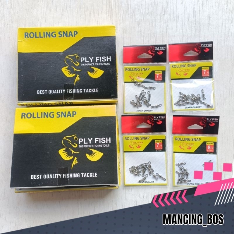 Kili Kili Double Rolling Swivel - rolling snap fly fish - Konektor Pancing Casting