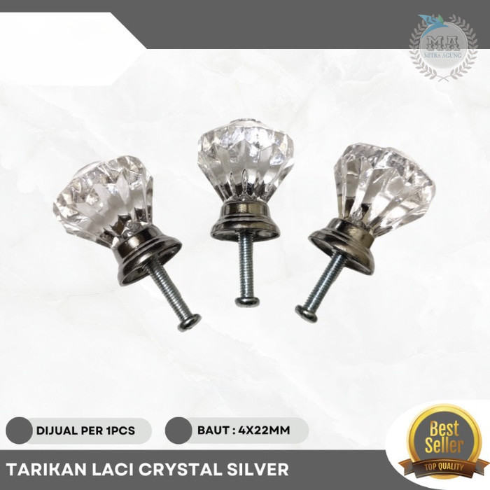 KNOP KNOB HANDLE TARIKAN LACI JENDELA BULAT CRYSTAL GAGANG TARIKAN LACI OLS HANDLE LACI BULAT MURAH