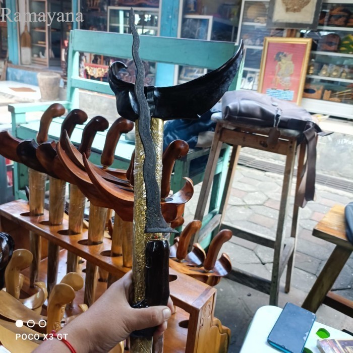 

keris ladrang jagong rongko ladrang finising coklat salak bk megantara murah