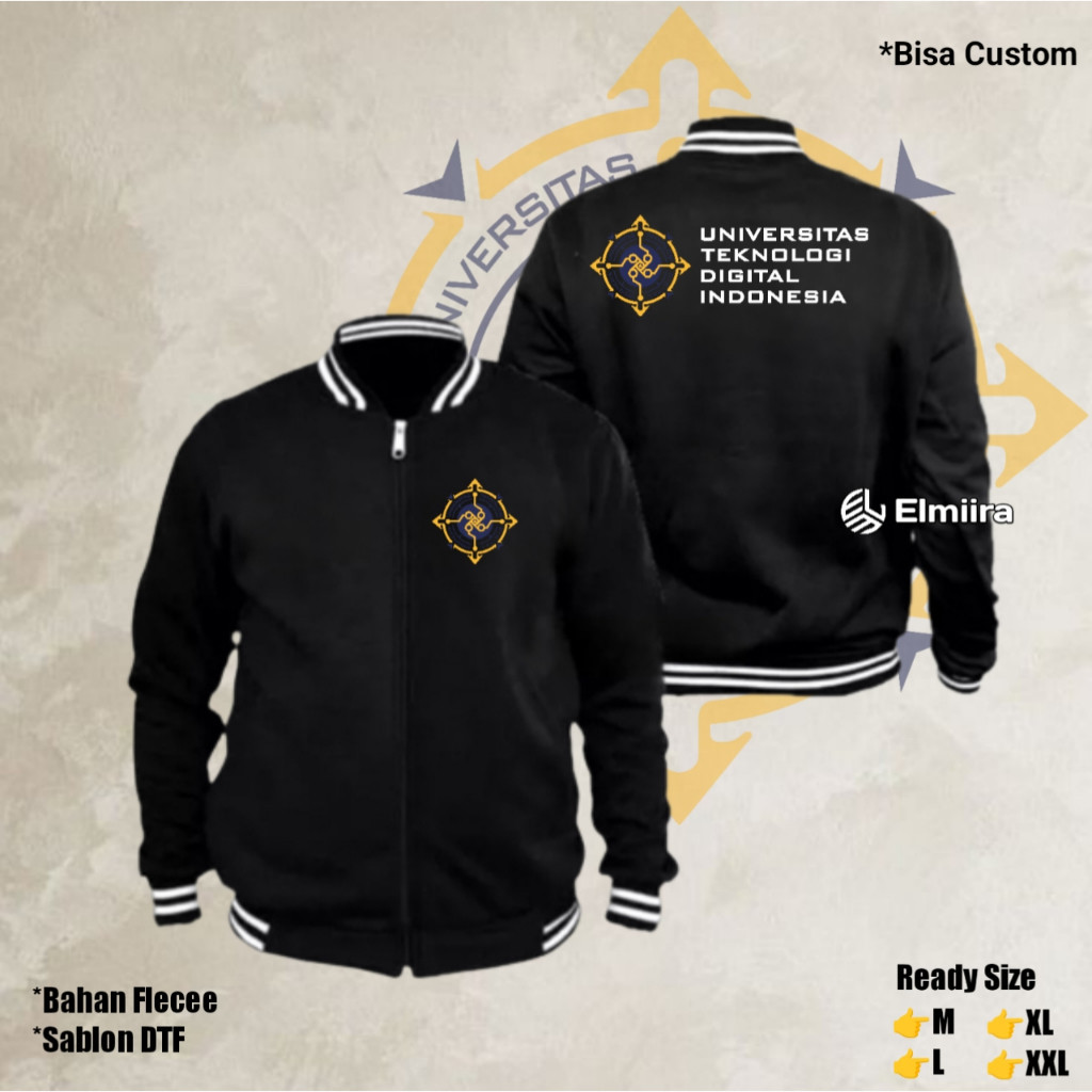 Jaket Universitas Teknologi Digital Indonesia Jaket Varsity
