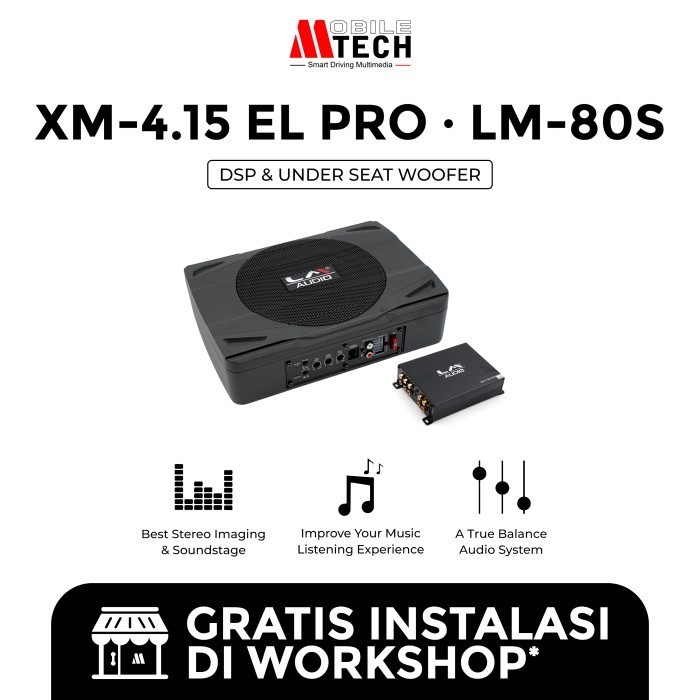 PAKET DSP XM 4.15 EL PRO + SUB LM-80S