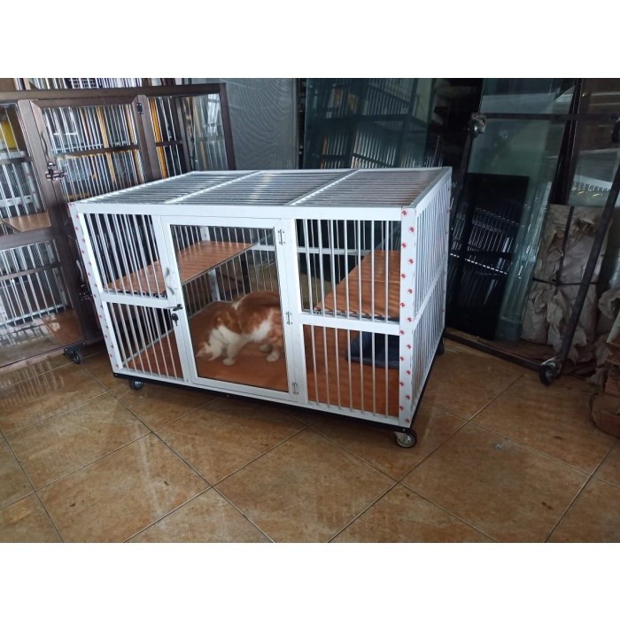 PROMO SALE SPESIAL Kandang Alumunium Kucing 3 Kamar