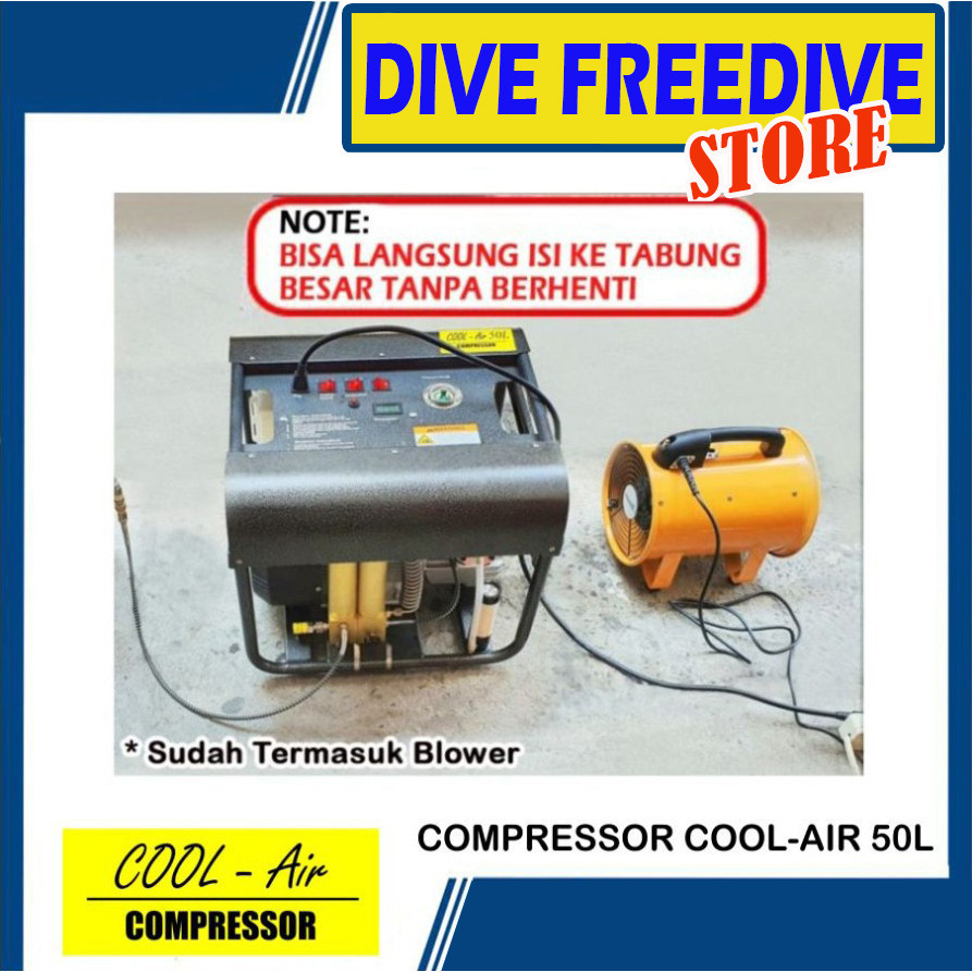 Compressor Pompa PCP Dengan Filter Kompresor Cool-air 50L Electric