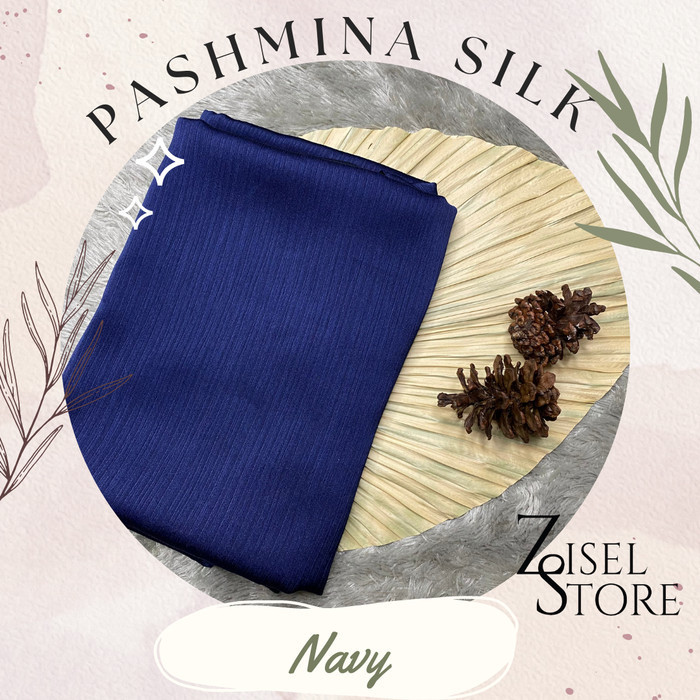 PASHMINA SILK  / PASHMINA CARDENZA SILK / SATIN TEXTURED - SILK BW