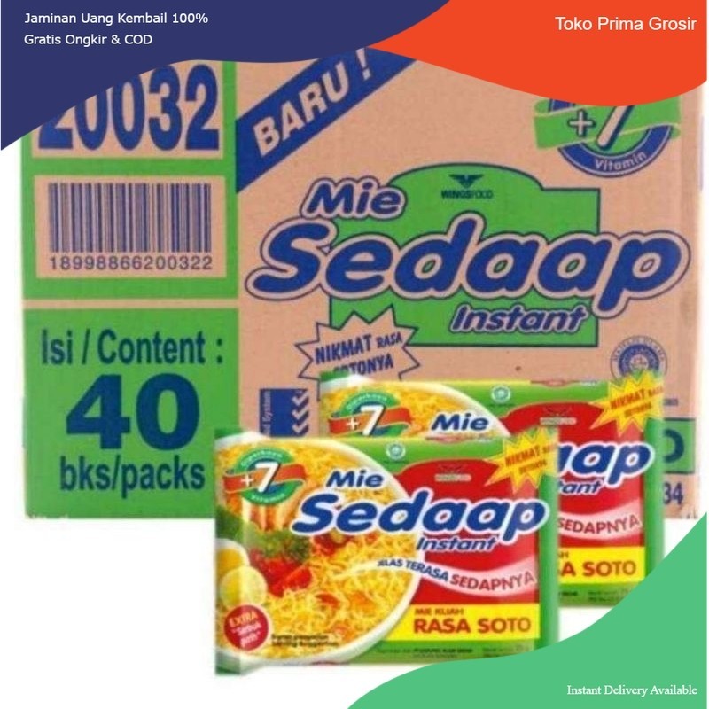 

1 Dus Mie Sedap Rasa Soto Isi 40 Pcs