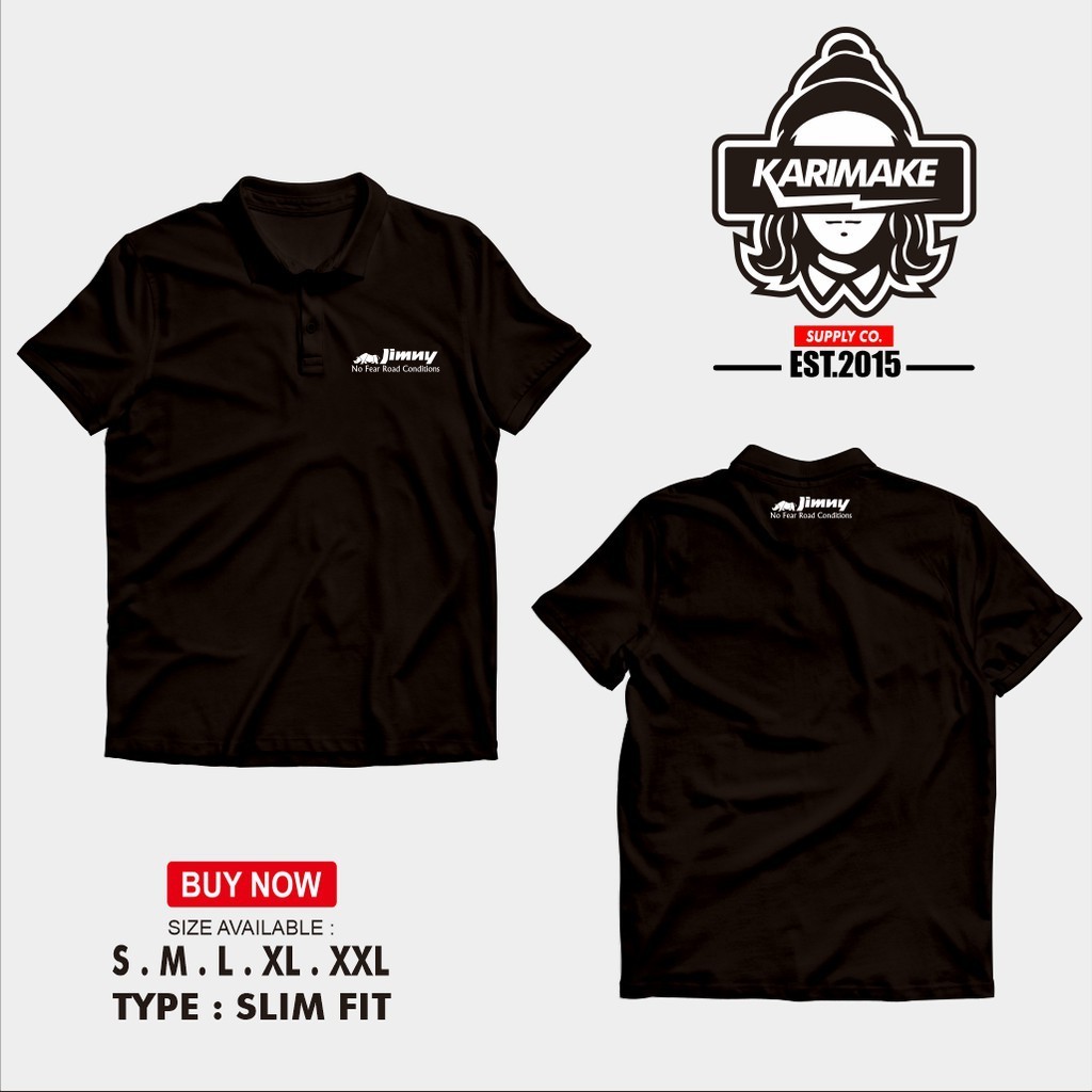TERBARU Polo Shirt Kaos Polo Suzuki Jimny No Fear Kaos Otomotif