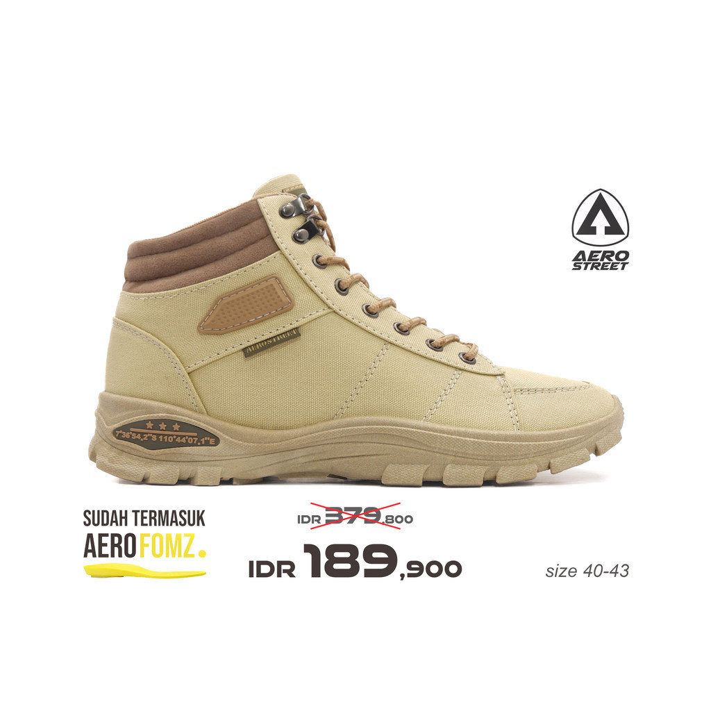Aerostreet 40-43 Tactical Krem Tua Krem Krem - Sepatu Sneaker Boots