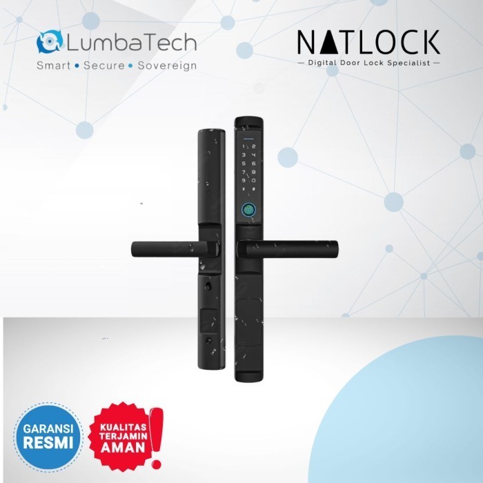 

Natlock - Smart Lock DA202 Slim Door Lock Frame Alumunium Sliding Swing
