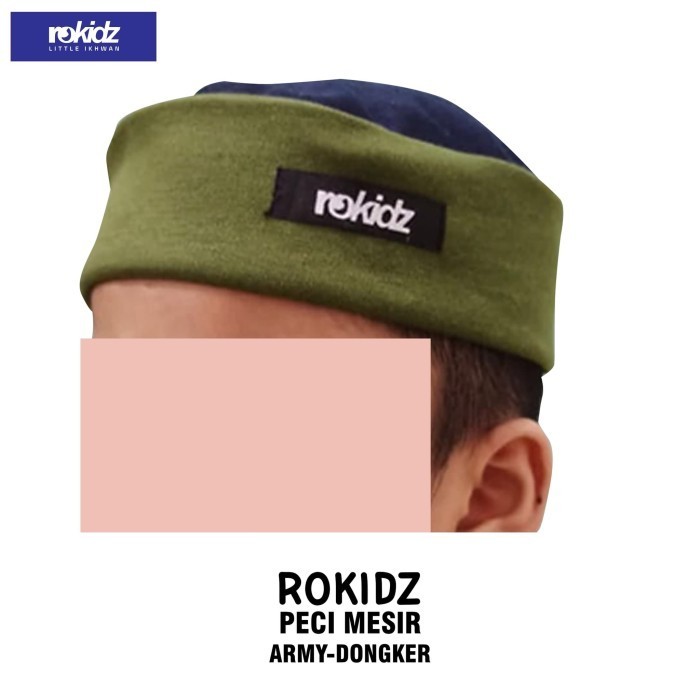 Rokidz Peci Mesir Anak / Peci Anak Rosal / Peci Mesir Rosal - army -dongker