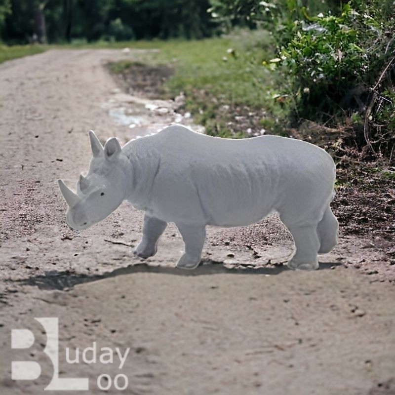 Figure Mainan Miniatur Badak 8 cm f9 Mainan Hewan Binatang Animal Figure
