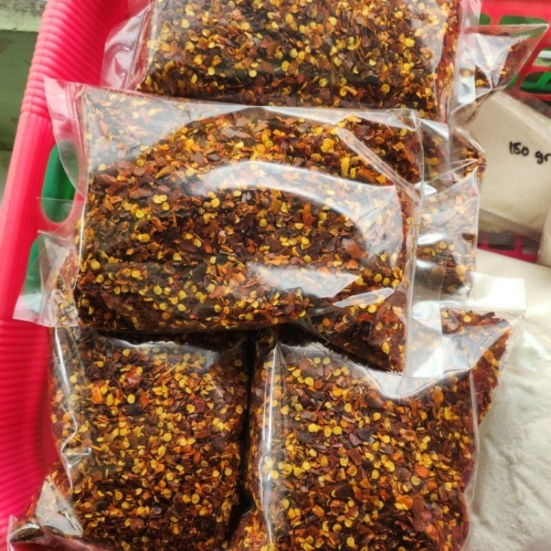 

Cabai Tabur Kasar 250gram Cabai Bubuk Kasar Chili Flake Bumbu Baso Aci Cabe Seblak Bumbu Chili Oil