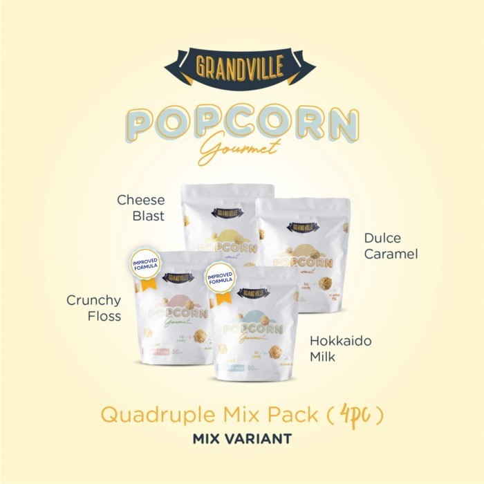 

Sale 4Pc Grandville Popcorn Gourmet Pack All Variant