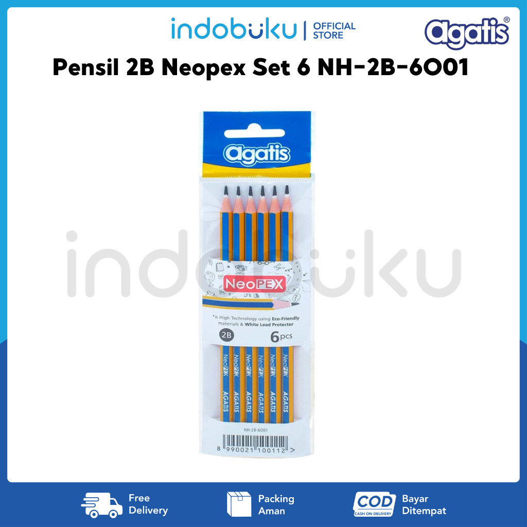 

Pensil 2B Agatis Neopex Set 6 NH-2B-6O01 ( Isi 6Pcs )