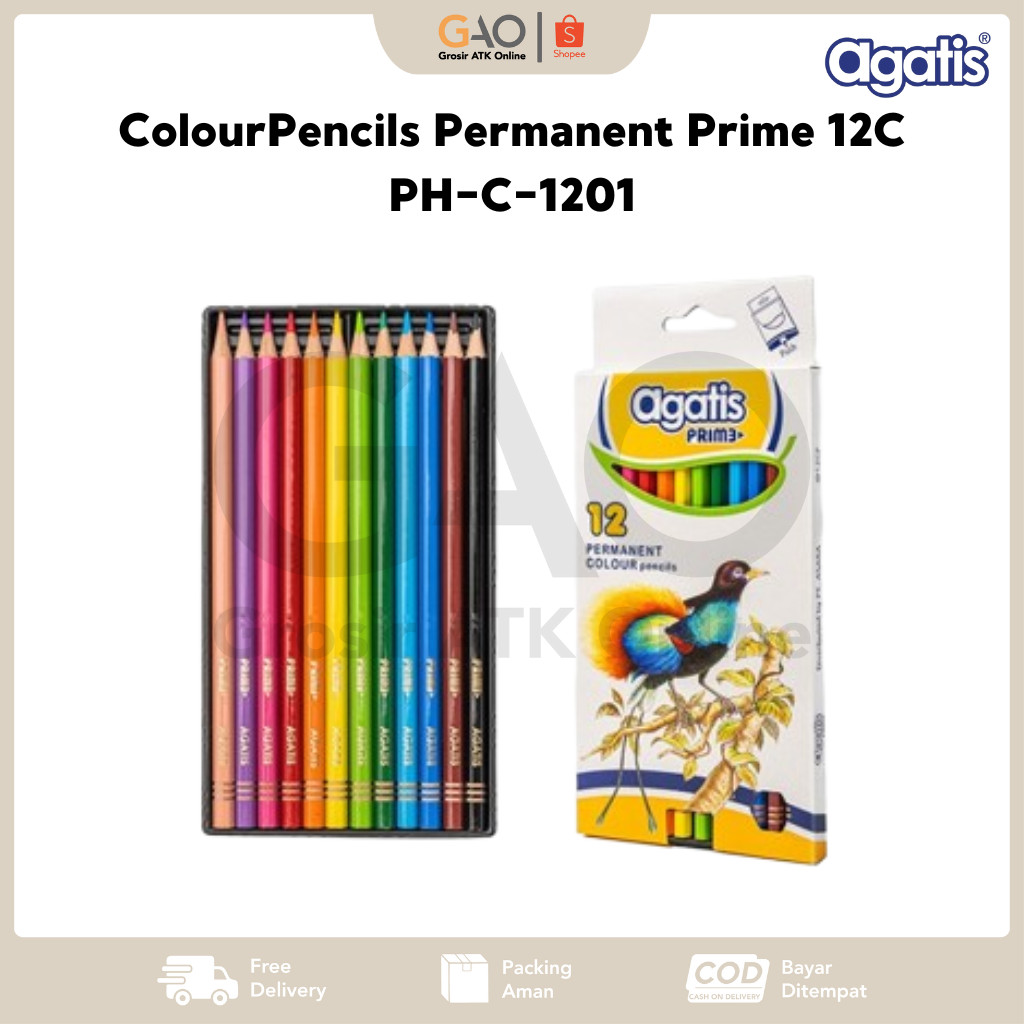 

Pensil Warna Permanent Agatis Prime 12 Warna 12C PH-C-1201