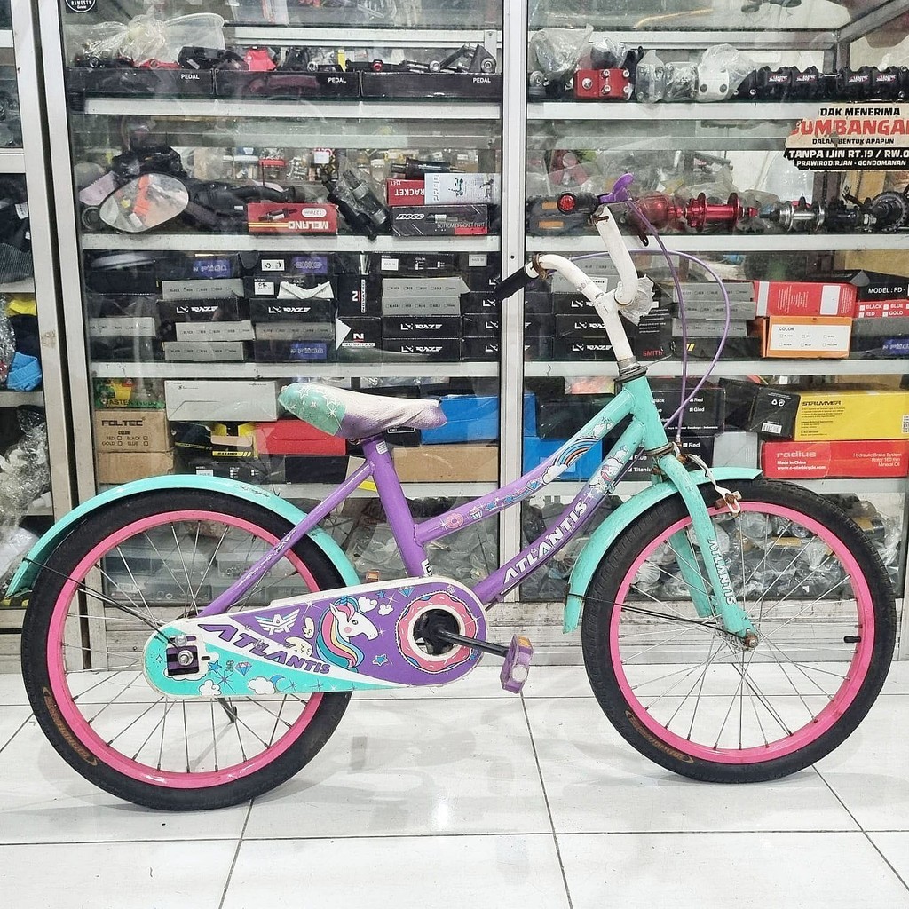 Sepeda Anak Mini 18 Atlantis Pony Bekas Second Siap Pakai Murah