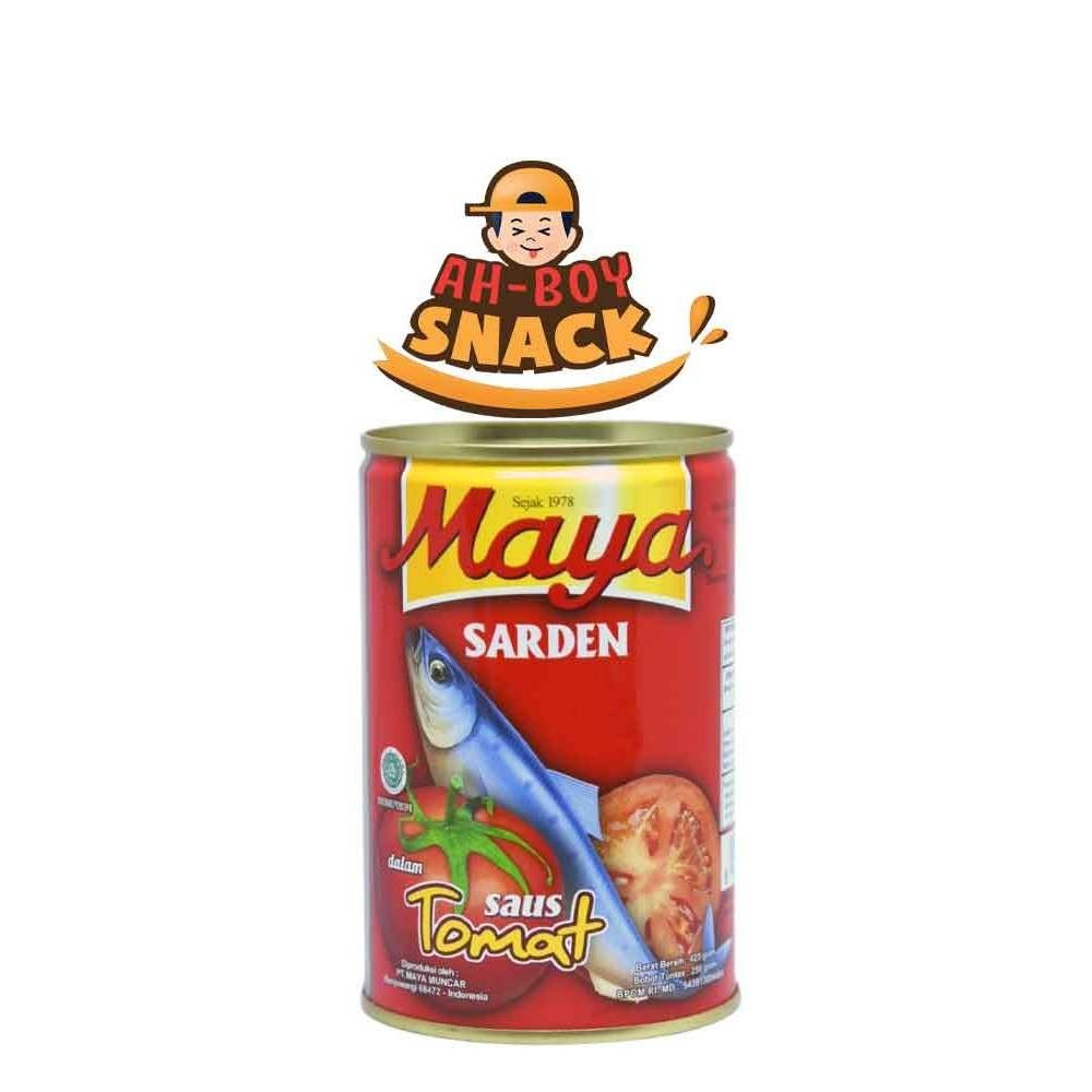 

MAYA SARDINES KALENG TOMAT - 155 GRAM - SARDEN MAYA TIDAK PEDAS