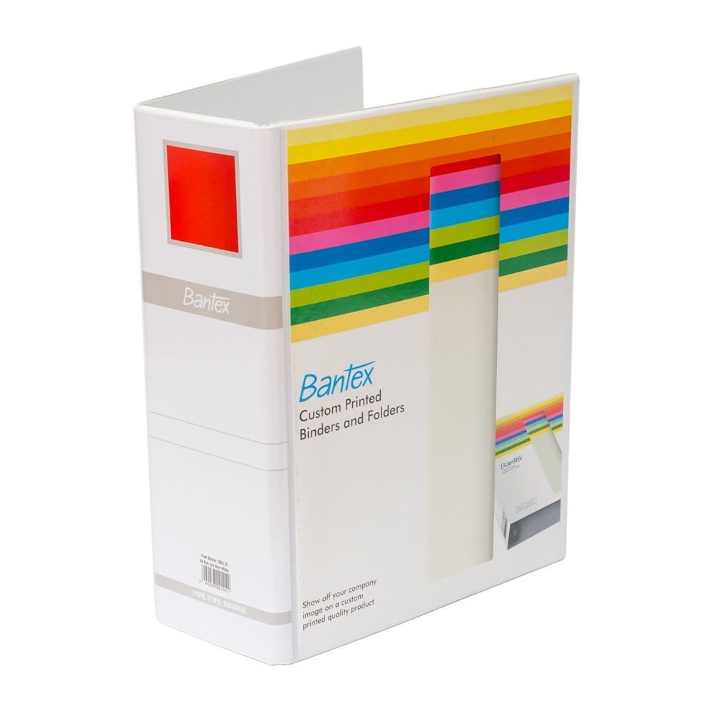 

[Stationery Spectrum] Bantex Insert Post Pipe Binder 2 Ring 8cm A4 White 1391 07