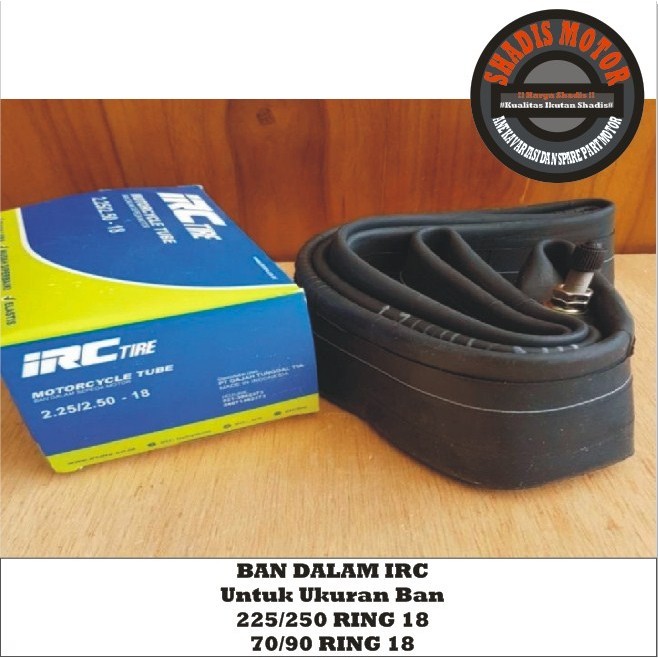 Ban Dalam Motor Merk IRC ukuran 225/250 Ring 18