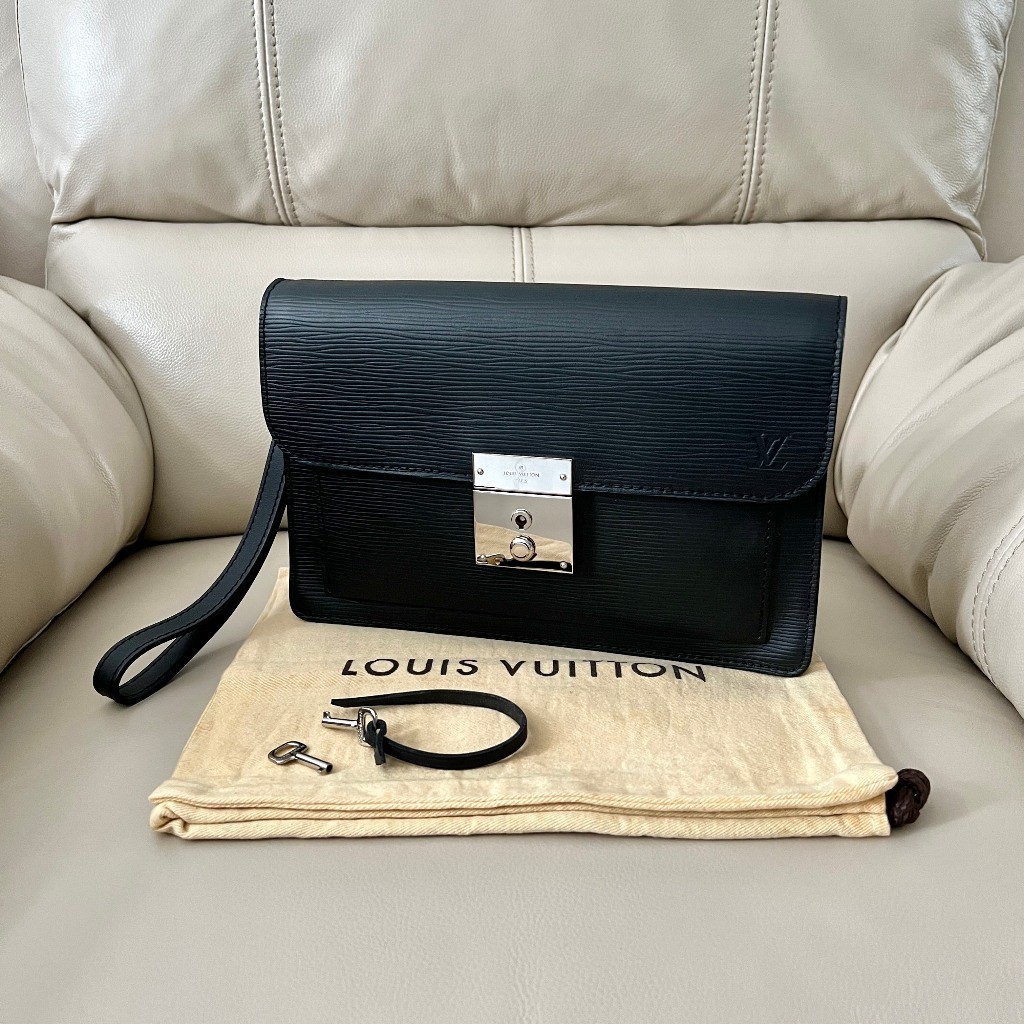 LOUIS VUITTON Epi Neo Belaia Dompet Tas Clutch Pouch Original