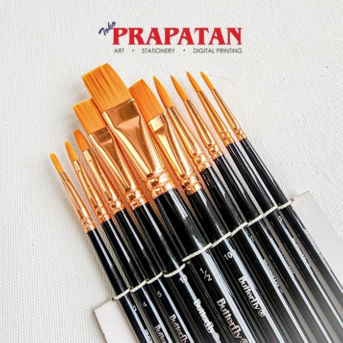 

Kuas Lukis Butterlfy set 10pcs BT-ART2 | Paint Brush -yy41