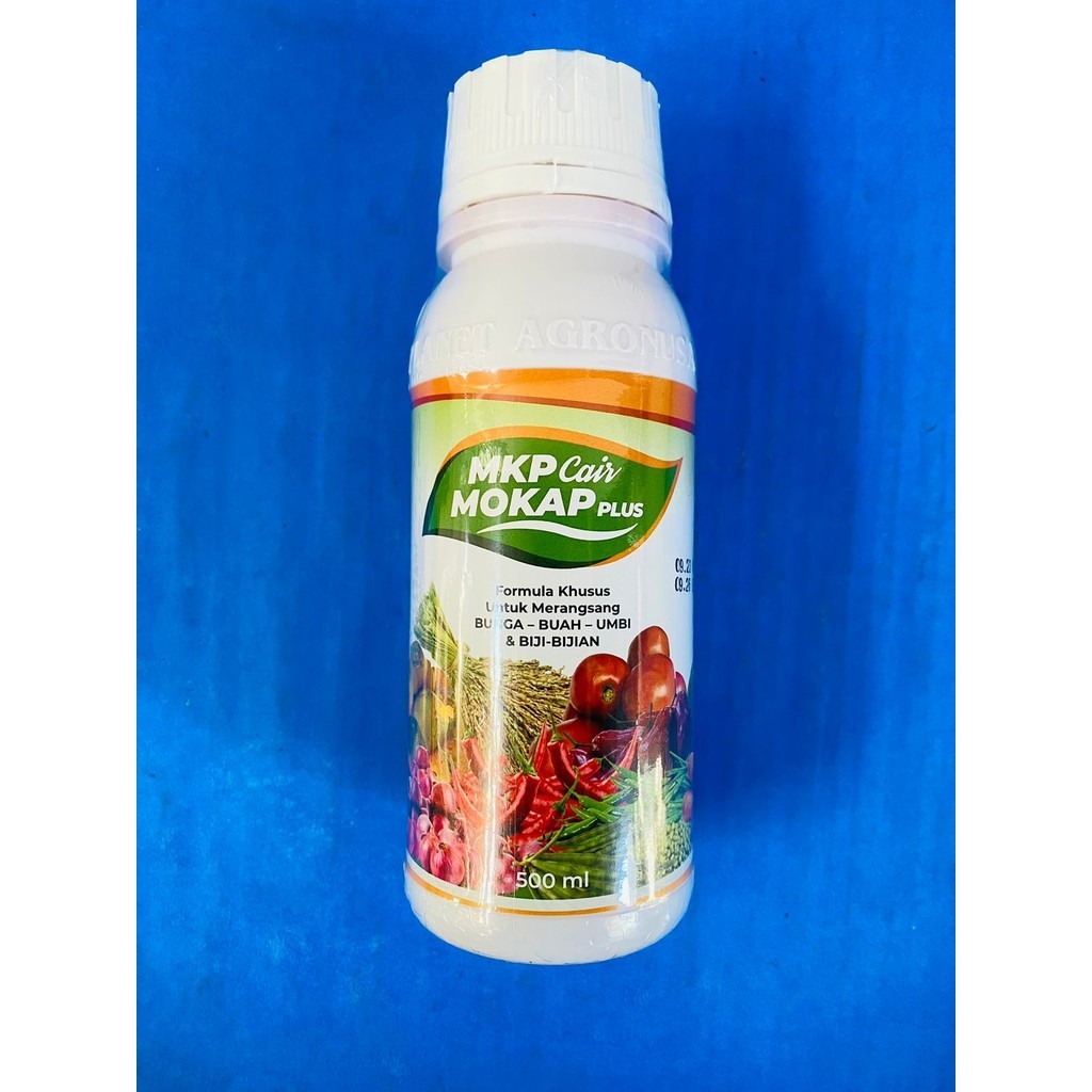 Pupuk MKP cair MOKAP PLUS isi 500ML plus fixsin dari PT.PLANET AGRONUSA