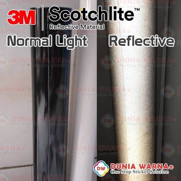 3M SCOTCHLITE 680-85 BLACK Reflective Graphic Film 60CM Stiker METERAN