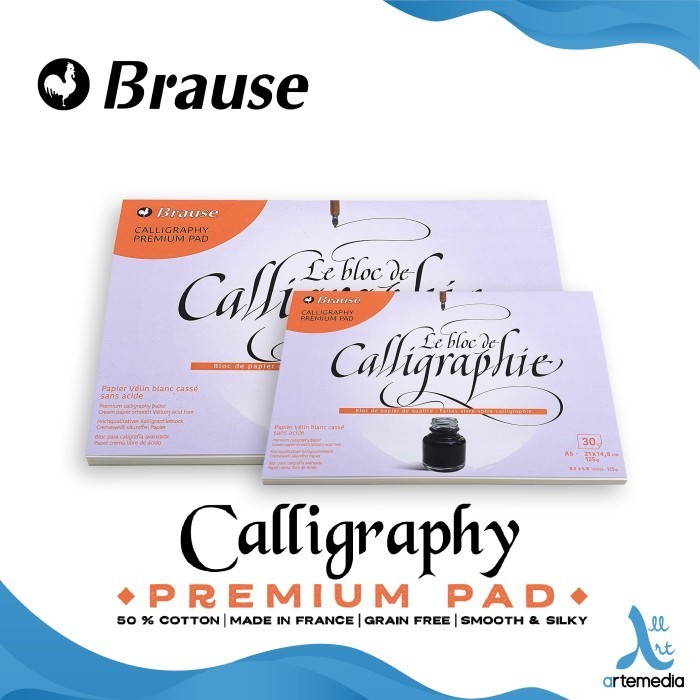 

Brause Calligraphy Practice Pad Cotton Premium Paper Buku Kaligrafi