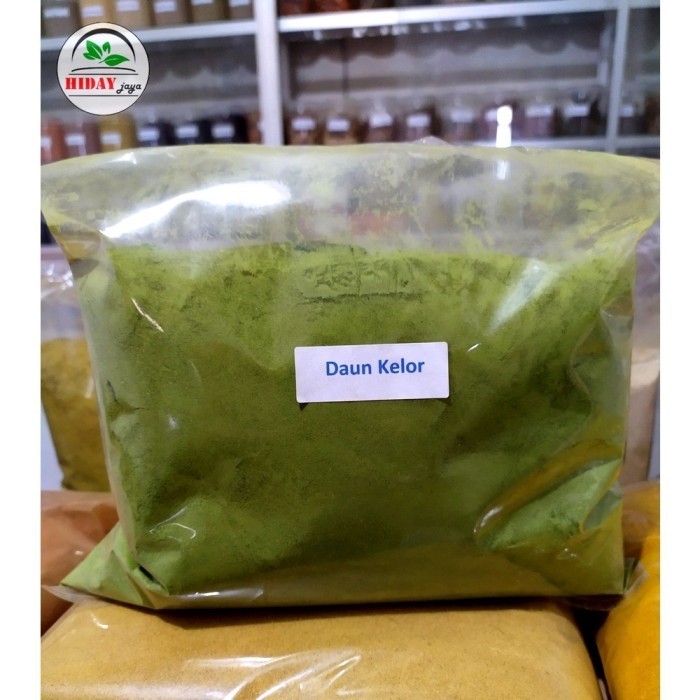 

BUBUK DAUN KELOR 1 kg Tanaman Herbal Nusantara Free Stiker PIRT Random