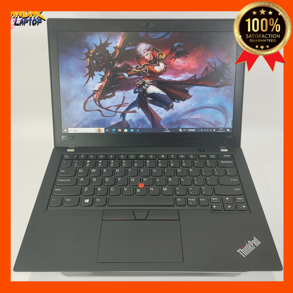 Laptop Lenovo x280 Thinkpad Intel Core i5/i7 GEN 7/8 LAYAR 12'5 INCH