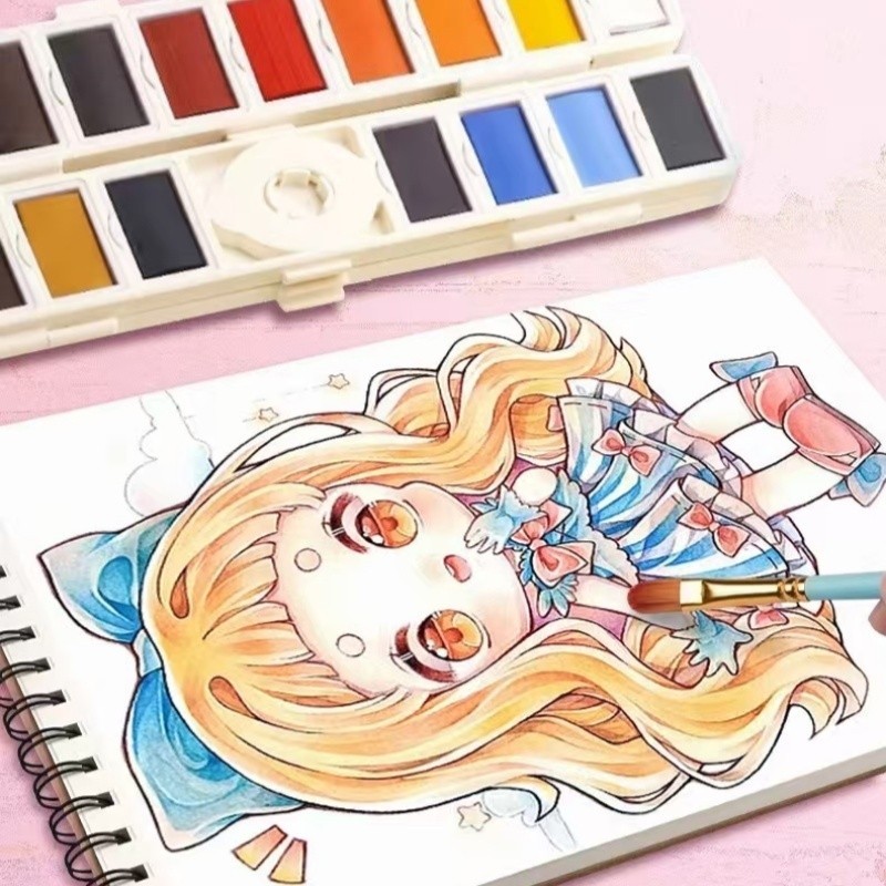 Fivevoo Buku Gambar/ Buku Melukis/ Sketchbook A4 / Buku Gambar Aesthetic/ Buku Gambar Vertikal Jilid