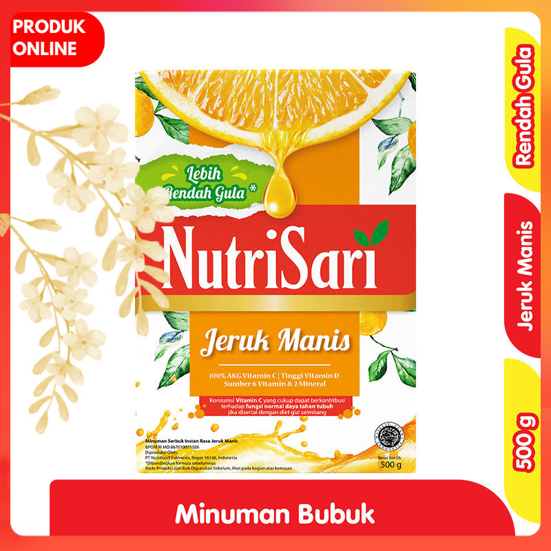 

NutriSari Minuman Serbuk Instan Jeruk Manis Box 500 g