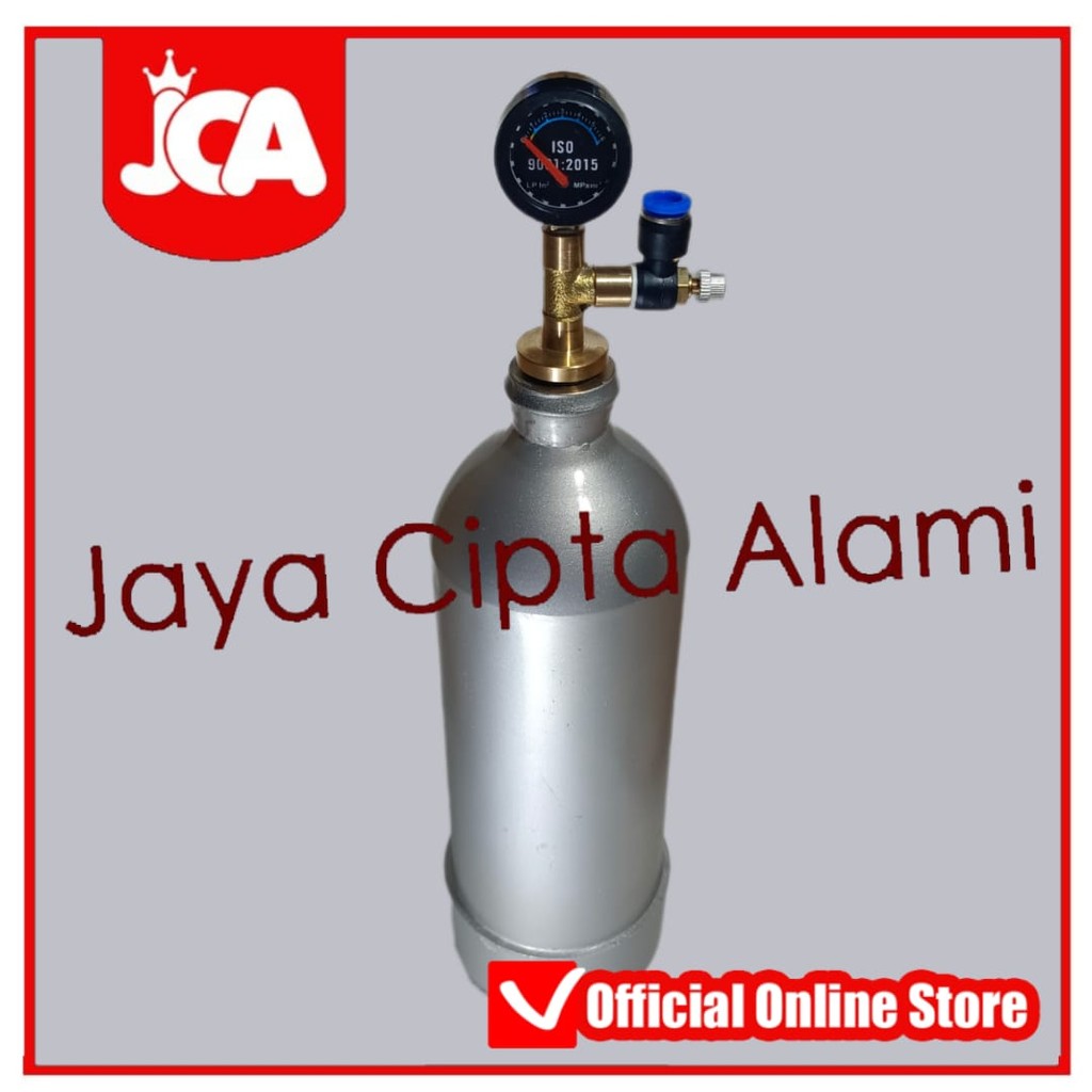 Tabung Plus Regulator Co2 Aquascape 1L Liter Carbon Dioxide Karbondioksida Cisod Generator Kit Plus 