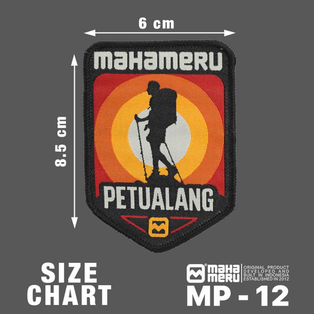 Bordir Mahameru Patch Emblem Bordir Jaket