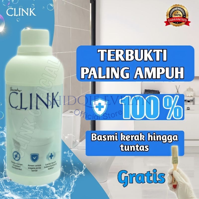 CLINK PEMBERSIH KERAK KAMAR MANDI KERAMIK TOILET PORSELEN CLOSET CLINK PELUNTUR KARAT JAMUR PALING A