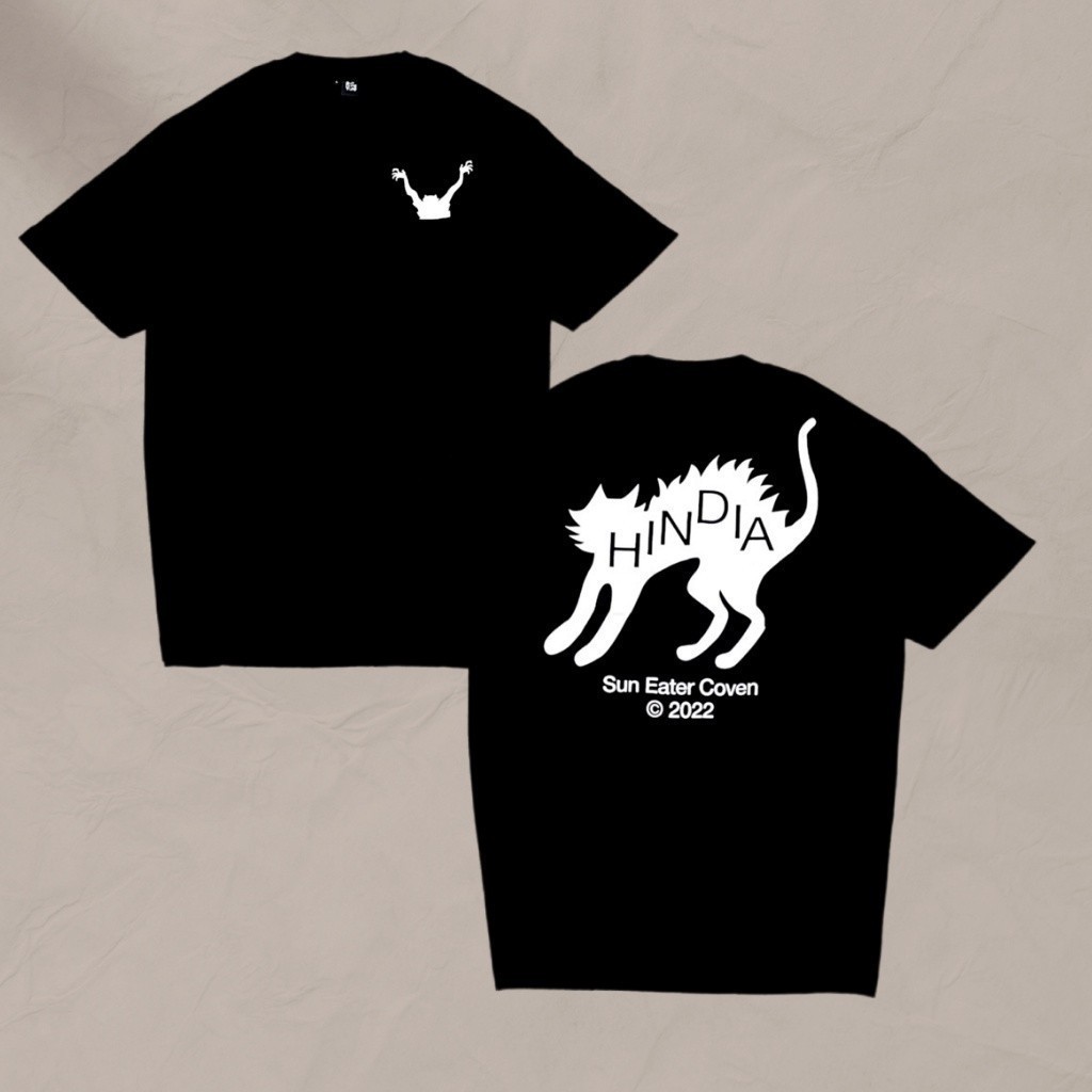 T-shirt Hindia - Spazzed Cat Tshirt - Black |  Merchandise/ Cotton 24s