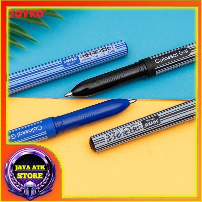 

JOYKO Gel Pen Pulpen Pena GP-391 Colossal Gel 1.0 mm Sign Pen - Black and Blue ECER