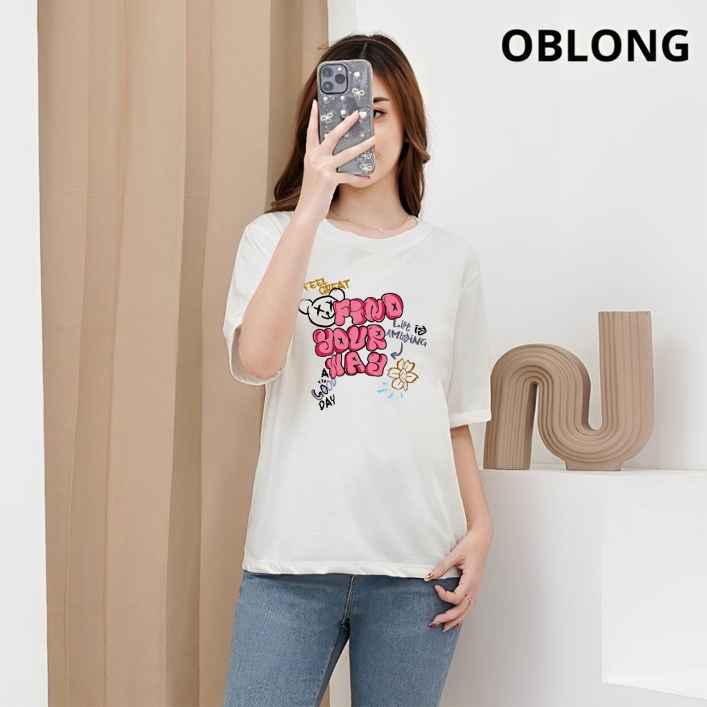 Kaos Oblong Wanita Lengan Pendek/Kaos Oblong Wanita/Kaos Oblong Pria/Baju Oblong Pria Distro