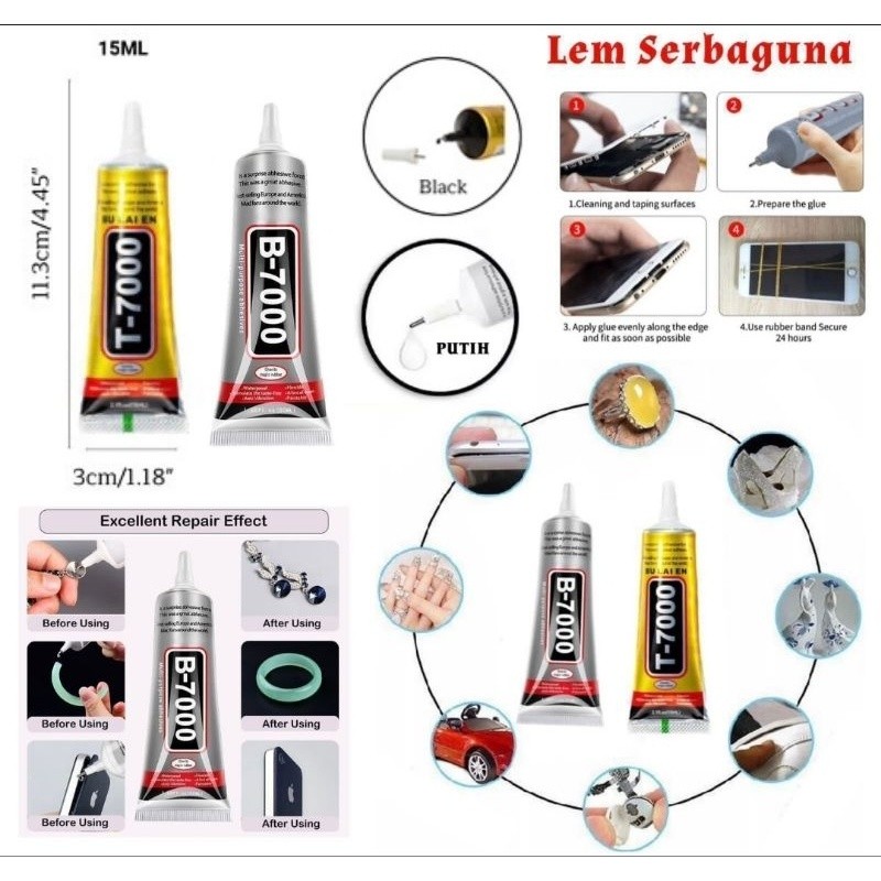 

Lem LCD B7000 Bening T7000 Hitam Lem LCD Touchscreen Lem Casing Sparepart