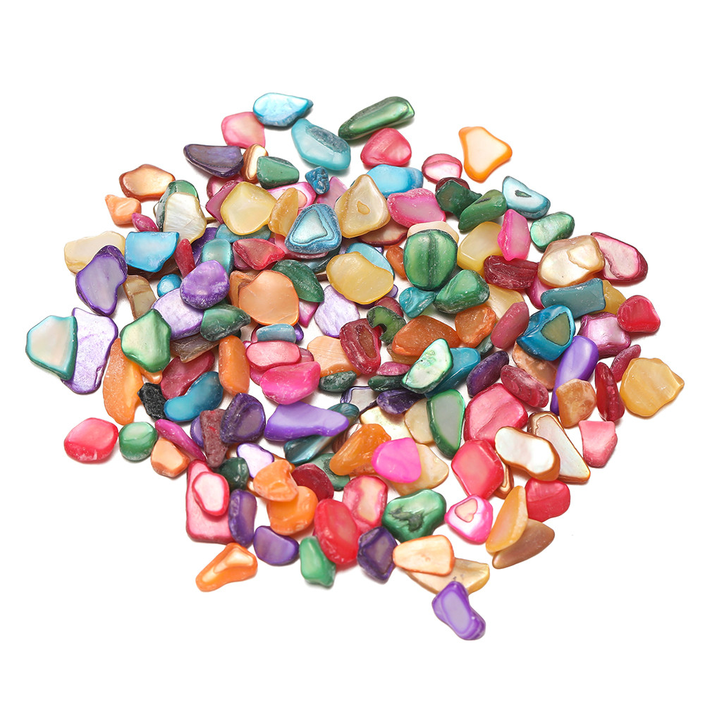 

20g 50g Mixed Shell Fragments Crushed Stones Undrilled Irregular Shaped Stones For DIY Jewelry Resine Mould Making Accesories