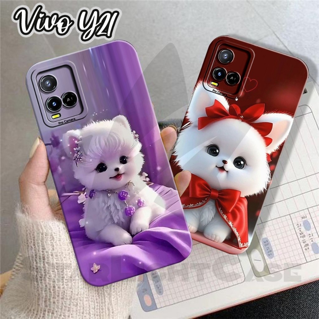 Softcase Prokamera VIVO Y21/Y21A/Y21S/Y33S/Y33T Motif Kucing Cantik full colour Kekinian Aesthetic C