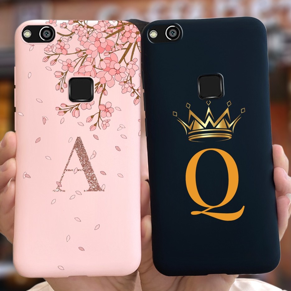 For Huawei P10 Lite Case WAS-LX1 WAS-LX2 Luxury Couple Letters Cover Soft Silicone Phone Case For Hu