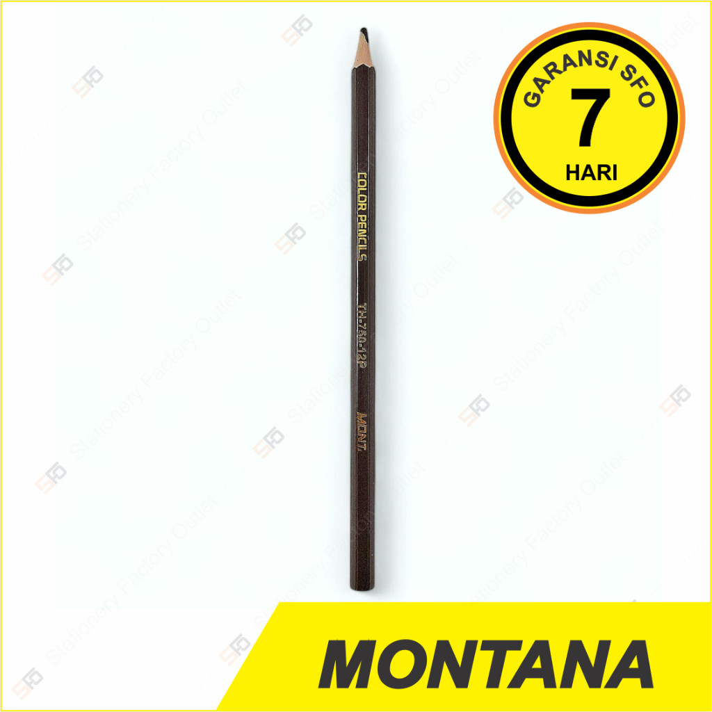 

Alat Tulis Murah Pensil Warna Montana Satuan - Brown Cokelat - SFO Semarang Official
