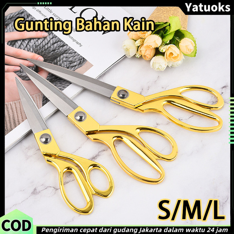 

【Yatuoks】Gunting Bahan Kain/Tailor Scissors Textile Scissors/Gunting Kain Stainless Steel Tahan Lama
