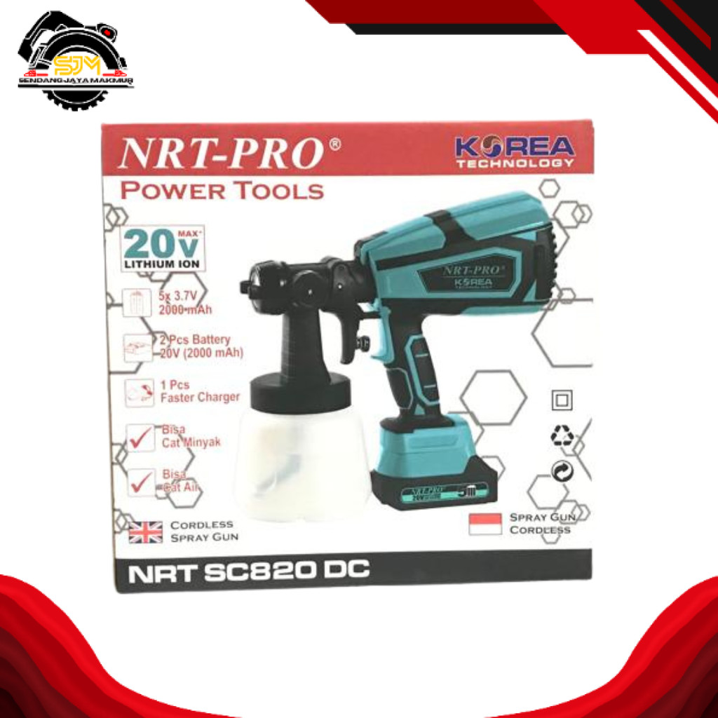 SPRAY GUN CORDLESS / SPRAY GUN BATERAI / ALAT SEMPROT CAT SE 820 DC NRT-PRO