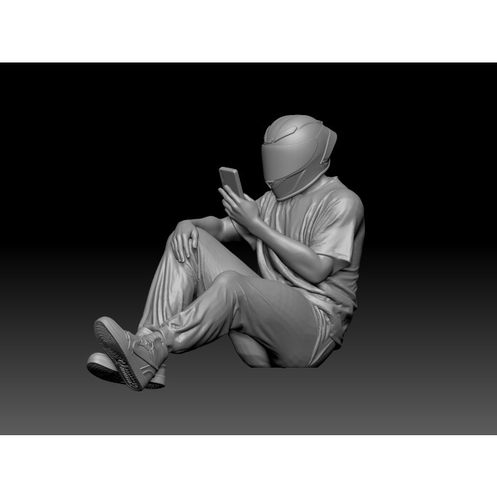 Figure Resin zx6r 3 Skala 64 Miniatur Pajangan Diorama Diecast