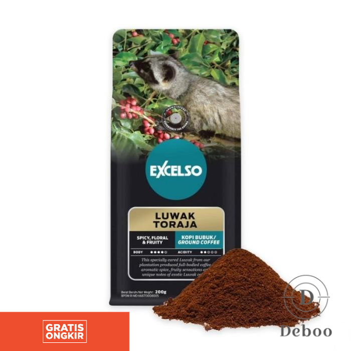 

Excelso Kopi Luwak Toraja Bubuk 200 g