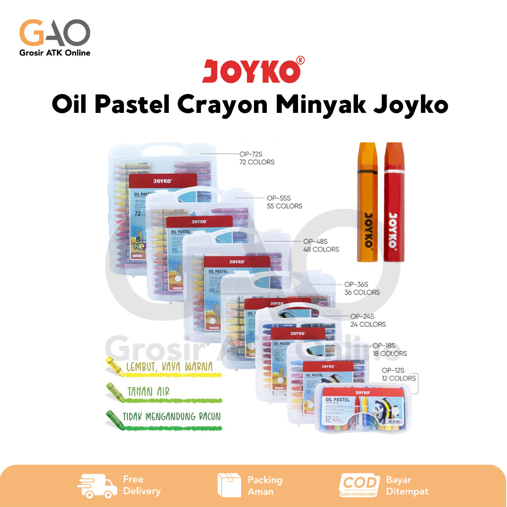 

Oil Pastel Joyko Krayon Minyak Joyko 12s - 72s