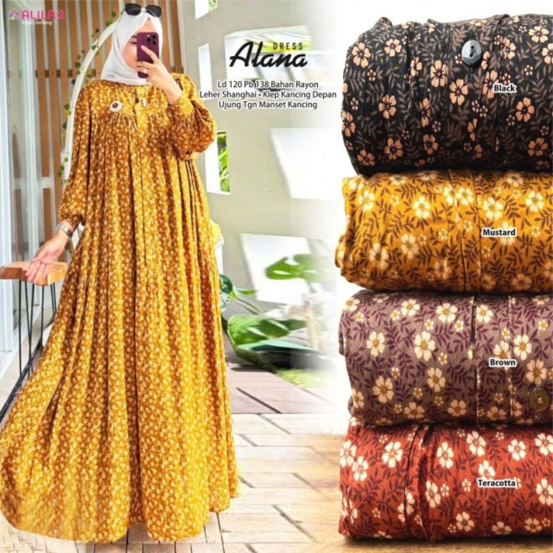 ALANA DRESS MAXI JUMBO LD 120 RAYON MOTIF BY ALILA 2