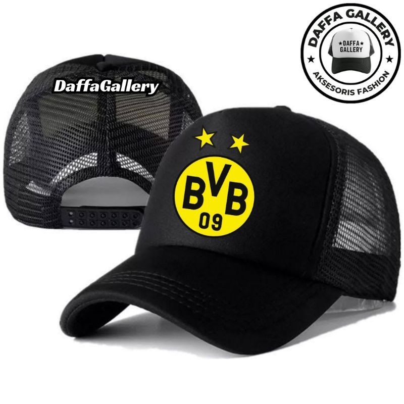 Daffaa Gallery Topi Trucker BORUSSIA DORTMUND - Topi Distro BORUSSIA DORTMUND Logo - Topi BORUSSIA D